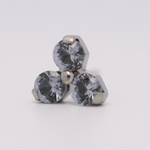 Neometal 18g trinity prong 3x2mm ocean gray