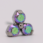 Neometal 18g trinity prong 3x2mm paradise shine