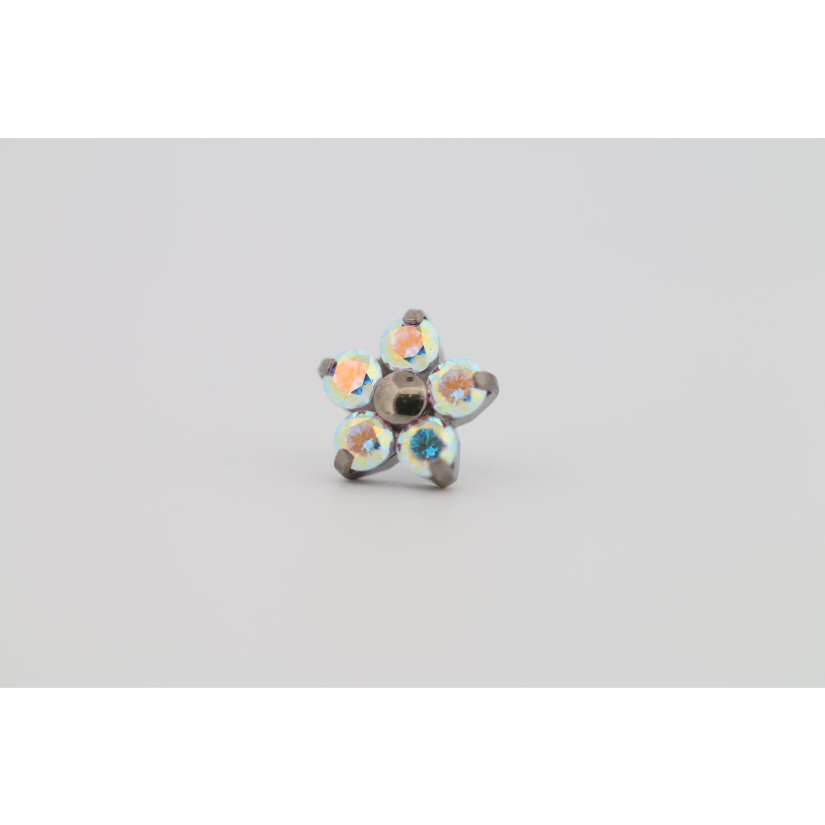 Neometal 18g prong set threadless end flower 5x1.5mm paradise shine