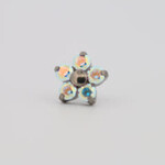 Neometal 18g prong set threadless end flower 5x2mm paradise shine