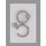 Anatometal 12g 5/8 captive bead ring