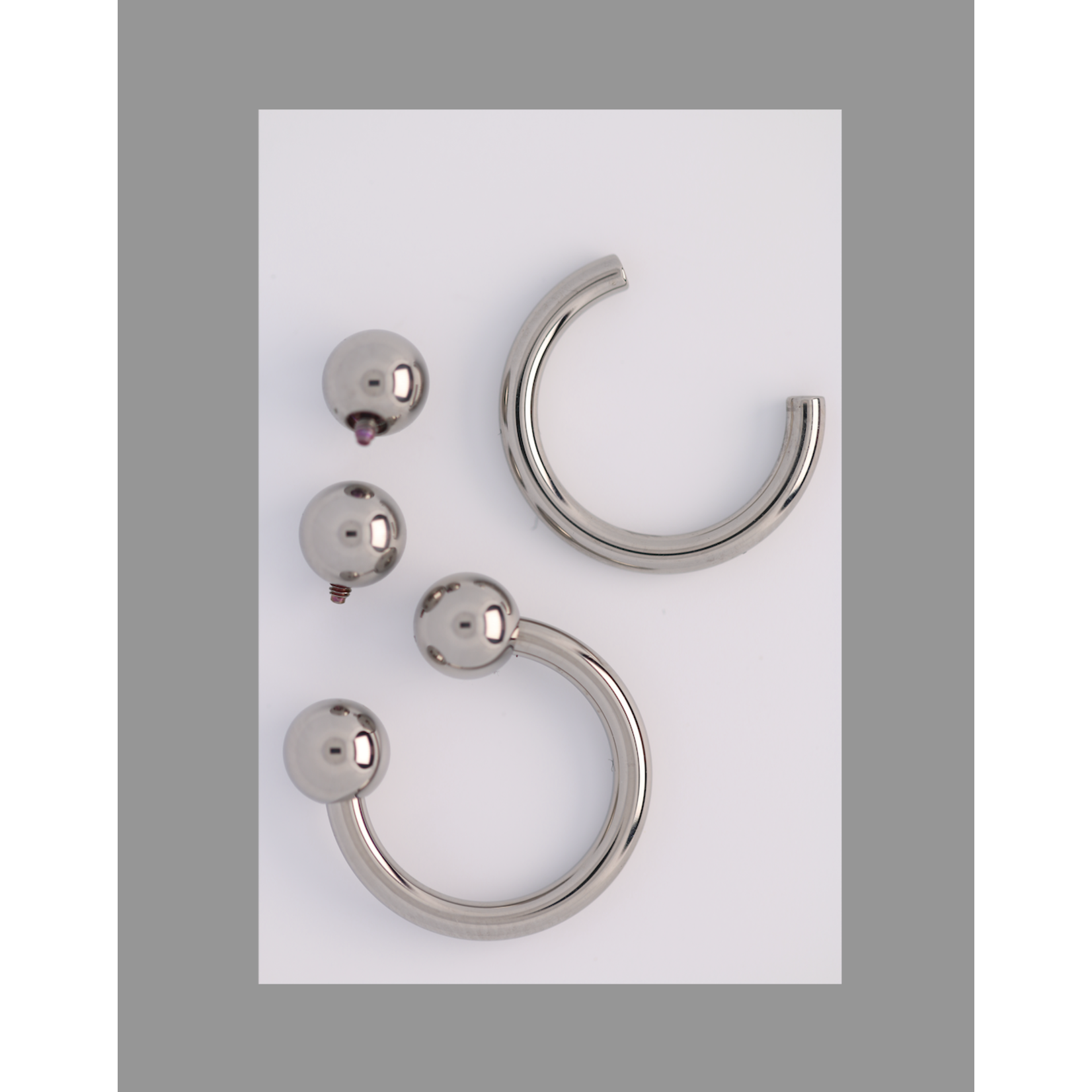 Anatometal 12g 7/16 circular barbell threaded shaft