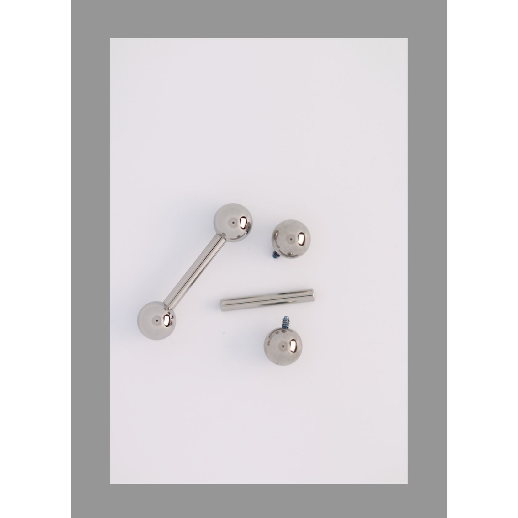 Anatometal 16g 11/32 straight barbell threaded shaft