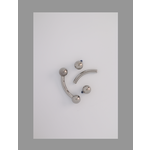 Anatometal 16g 1/4 curved barbell threaded shaft
