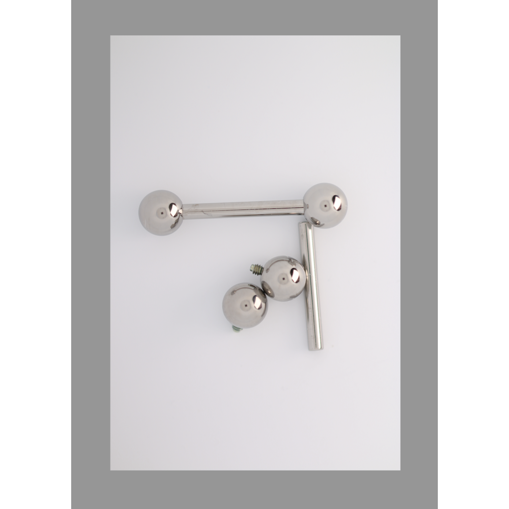 Anatometal 14g 1 1/8 straight barbell threaded shaft