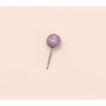 Neometal 16g side gem ball 2.5mm lavender opal cabochon