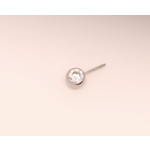 Neometal 16g side gem ball 2.5mm cz