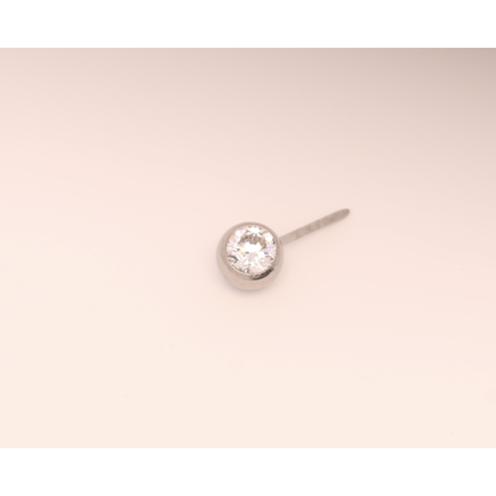 Neometal 16g side gem ball 2.5mm cz