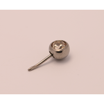 Neometal 16g side gem ball 2.5mm champagne cz