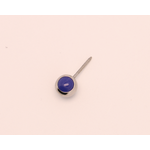 Neometal 16g side gem ball 2.5mm lapis blue cabochon