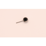 Neometal 16g side gem ball 2.5mm black ceramic