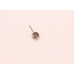 Neometal 16g side gem ball 2.5mm brown cz