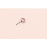 Neometal 16g side gem ball 2.5mm morganite cz