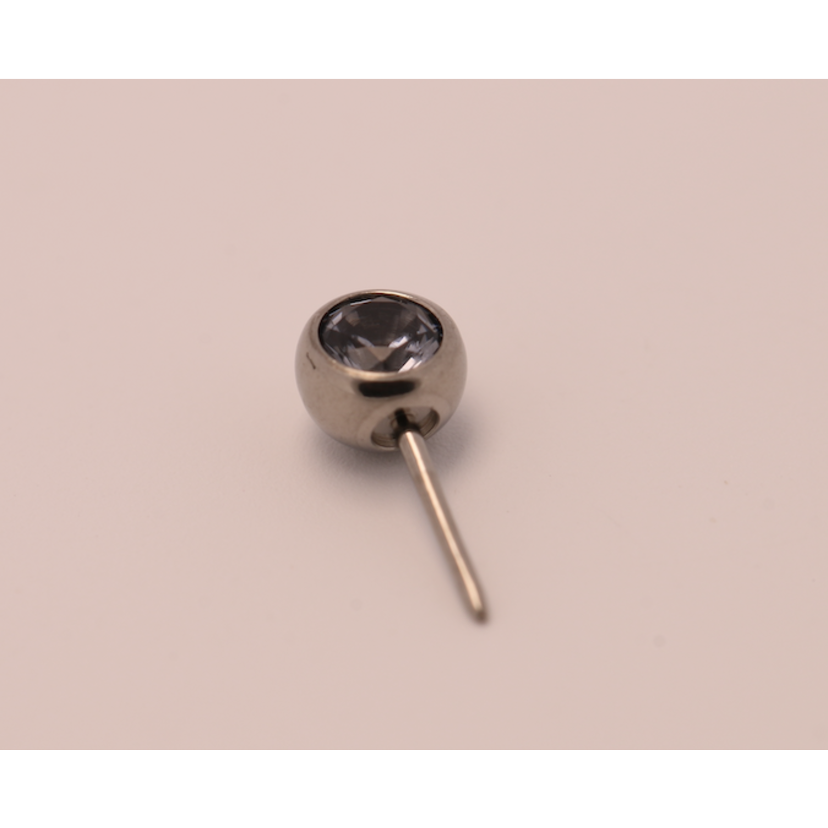 Neometal 16g side gem ball 2.5mm ocean gray