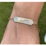 Aura Gold Solid 18k yellow gold bracelet with 77 1.3mm VS1 diamonds