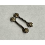 Neometal Side Gem 4mm Champagne