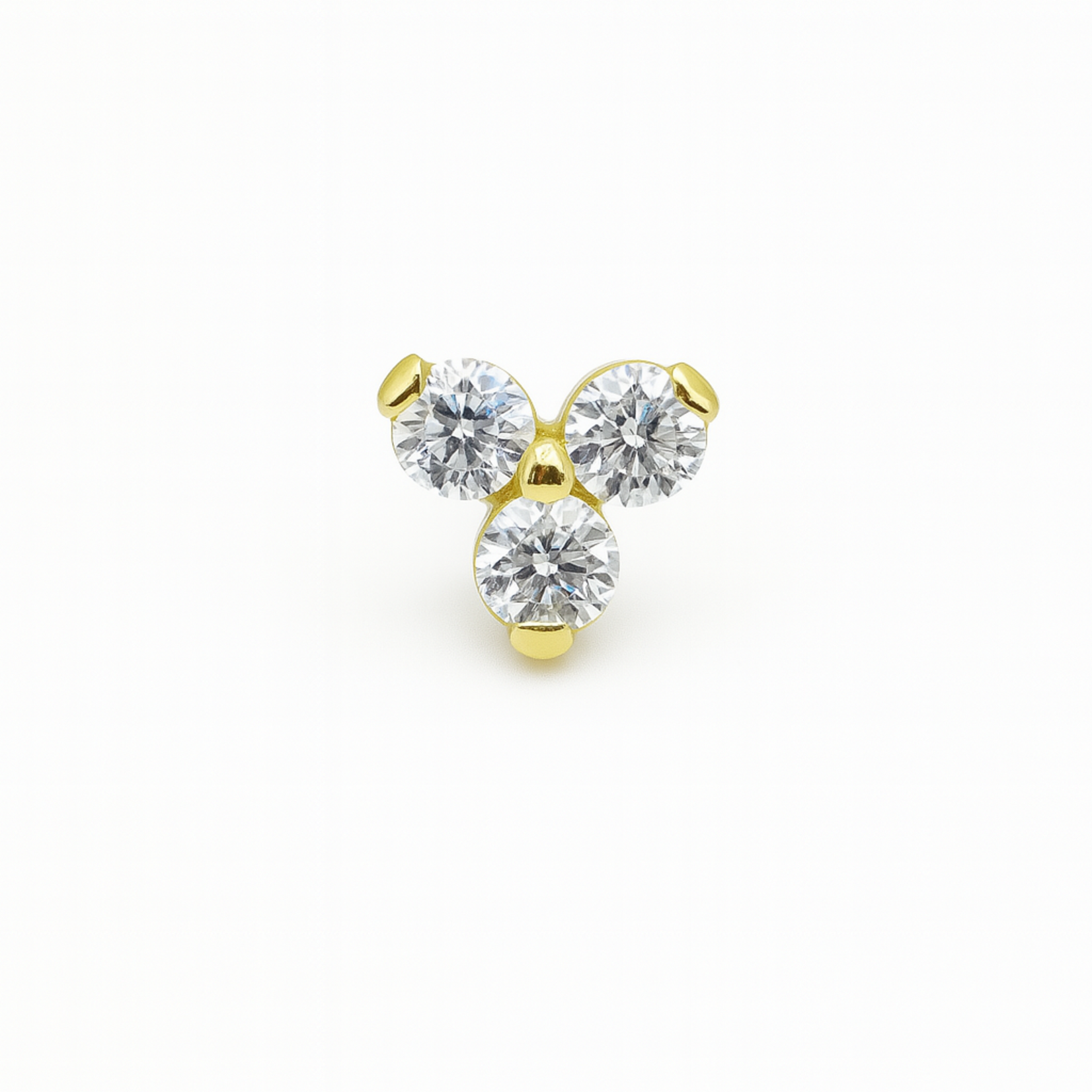 Neometal 18g Tri prong YAU 1.5mm cz