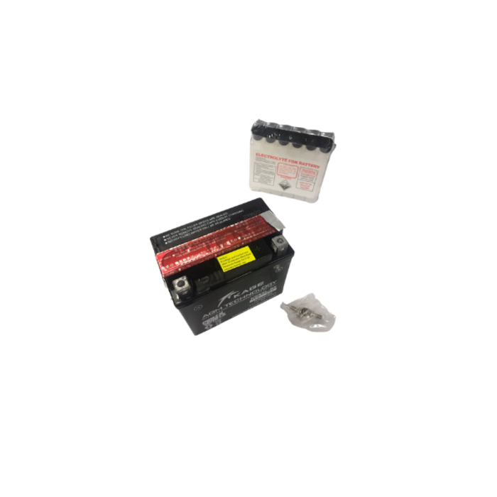 KAGE CYC10928 KGX5L-BS MAINTENANCE FREE WITH ACID BATTERY 12V L 4 -I/4''-W 2-3/4''-H 4-1/4''