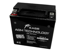 KAGE CYC10932 MAINTENANCE FREE WITH ACID BATTERY KGX14-BS 12VOLTS L 6''-W 3.5''-H 6''