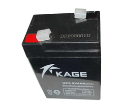 KAGE ELE6440 BATTERY/RECHARGABLE UPS 6VOLT  4AMP (20 IN A BOX)