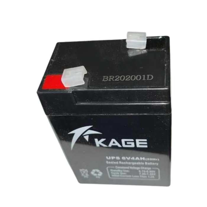 KAGE ELE6440 BATTERY/RECHARGABLE UPS 6VOLT 4AMP (20 IN A BOX)
