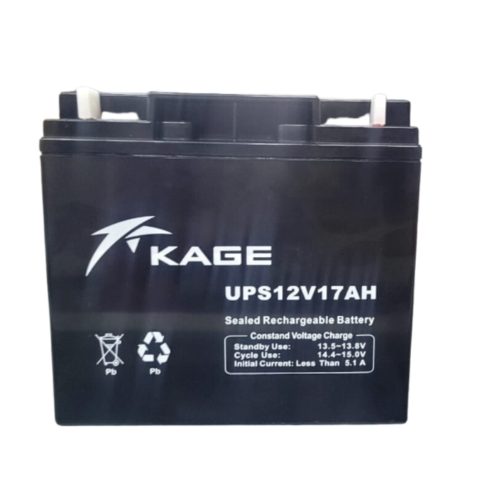 KAGE ELE8772 BATTERY/RECHARGEABLE UPS12 VOLTS 17AMPS
