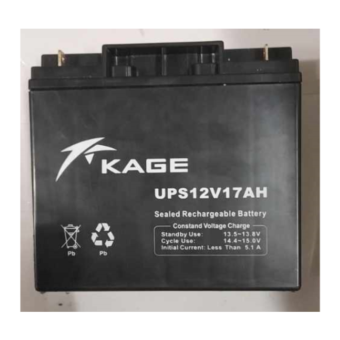KAGE ELE8772 BATTERY/RECHARGEABLE UPS12 VOLTS 17AMPS