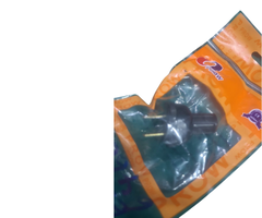 ELE6460 PLUG/FLAT 2 PIN-RUBBER