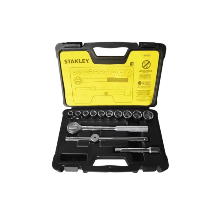 STANLEY HAR0084 SOCKET SET 1/2"DR 14PC 12 86-503