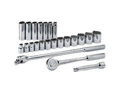 STANLEY HAR0085 SOCKET SET 1/2"DR 23PC 12-30MM  #86-531