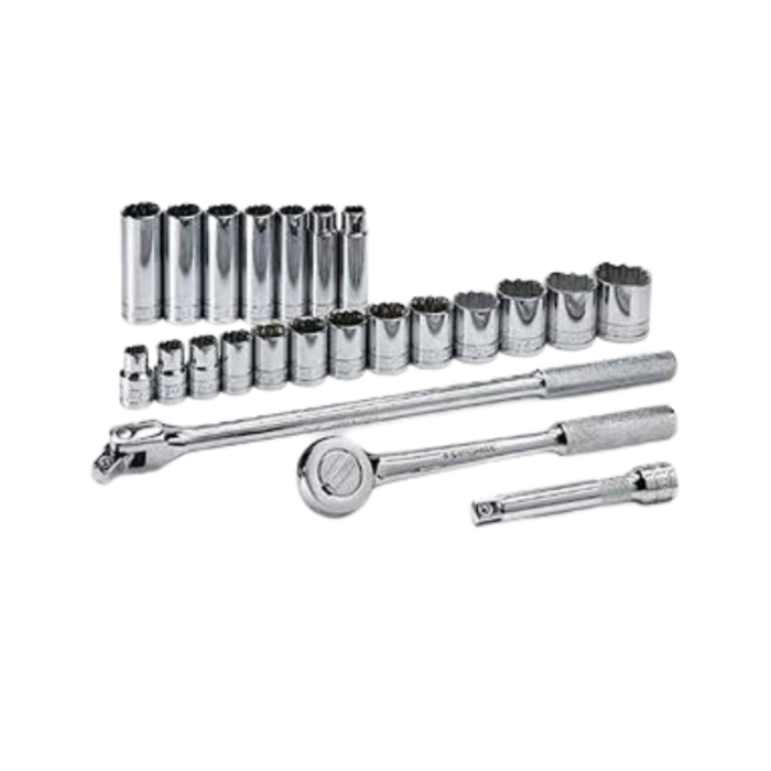 STANLEY HAR0085 SOCKET SET 1/2"DR 23PC 12-30MM #86-531