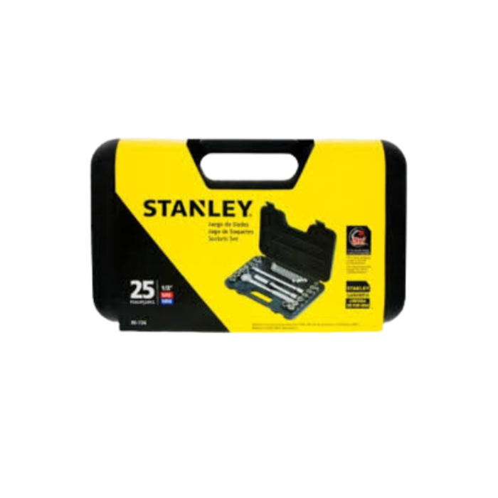 STANLEY HAR0096 25PC 12DR SOCKET SET AF/MM 86-737