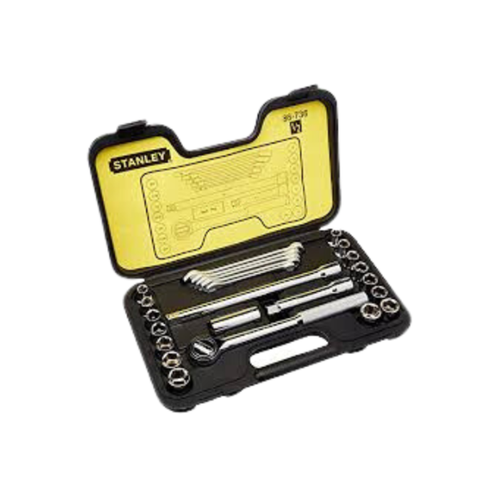 STANLEY HAR0096 25PC 12DR SOCKET SET AF/MM 86-737