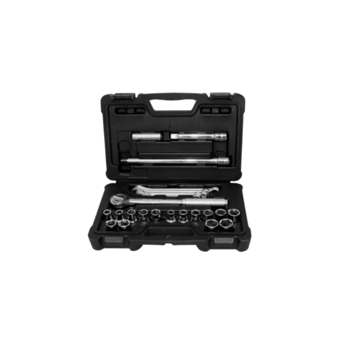 STANLEY HAR0096 25PC 12DR SOCKET SET AF/MM 86-737