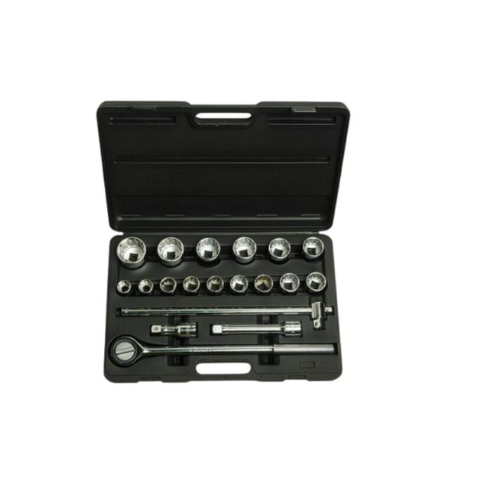 STANLEY HAR0098 // STANLEY 19 Pcs 3/4 INCH Sq. DRIVE 12 PT METRIC SOCKET SET, 89-101 ( 22MM-50MM)