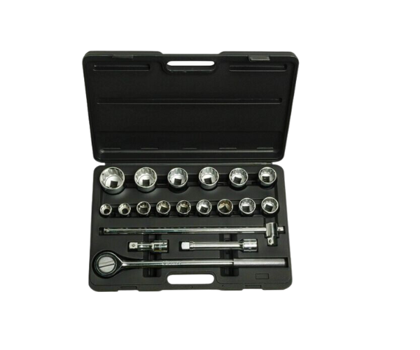 STANLEY HAR0098 // STANLEY 19 Pcs 3/4 INCH Sq. DRIVE 12 PT METRIC SOCKET SET, 89-101 ( 22MM-50MM)