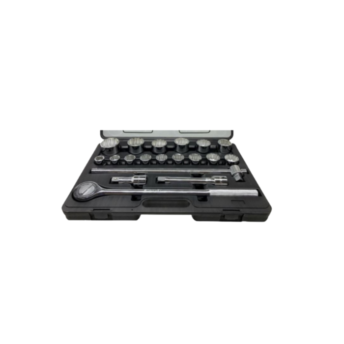 STANLEY HAR0098 // STANLEY 19 Pcs 3/4 INCH Sq. DRIVE 12 PT METRIC SOCKET SET, 89-101 ( 22MM-50MM)