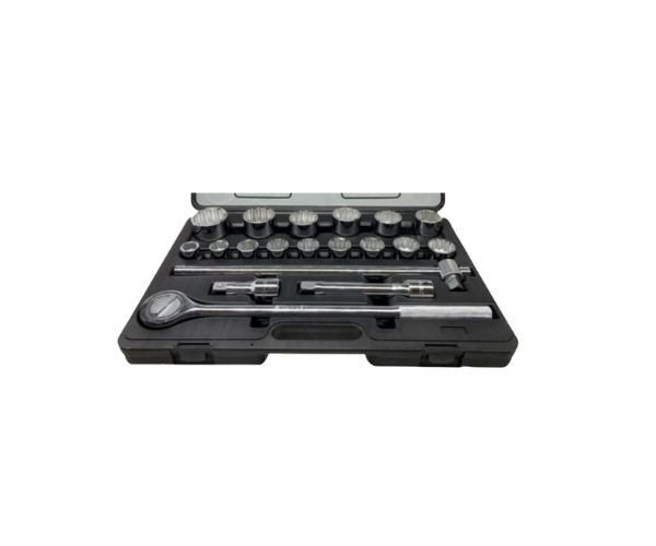STANLEY HAR0098 // STANLEY 19 Pcs 3/4 INCH Sq. DRIVE 12 PT METRIC SOCKET SET, 89-101 ( 22MM-50MM)