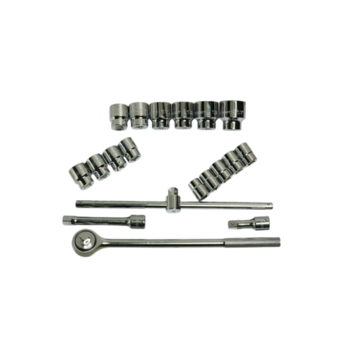 STANLEY HAR0098 // STANLEY 19 Pcs 3/4 INCH Sq. DRIVE 12 PT METRIC SOCKET SET, 89-101 ( 22MM-50MM)
