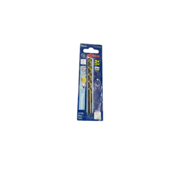 BOSCH HAR0338 1/4" TITANIUM COATED DRILL BIT 12366-TL2143