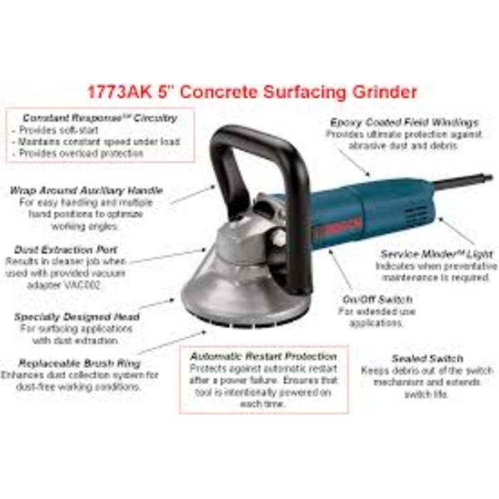BOSCH IND4023 GRINDER/CONCRETE SURFACING-WNR