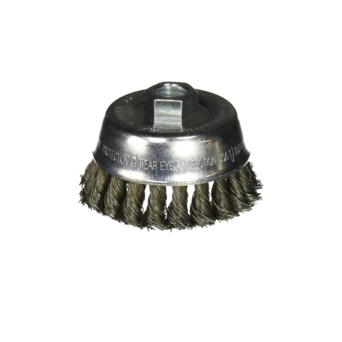 BOSCH HAR0387 3" X 5/8 CUP BRUSH KNOTTED CARBON STEEL WB509