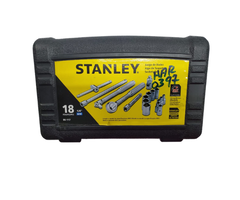 STANLEY HAR0397 SOCKET SET 1/4" DRIVE 18PCS 6PT MET 86-117
