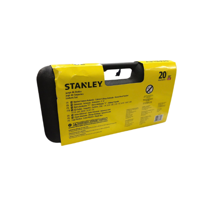 STANLEY HAR0539 SOCKET SET SAE 3/8" SET 20PS 86-210