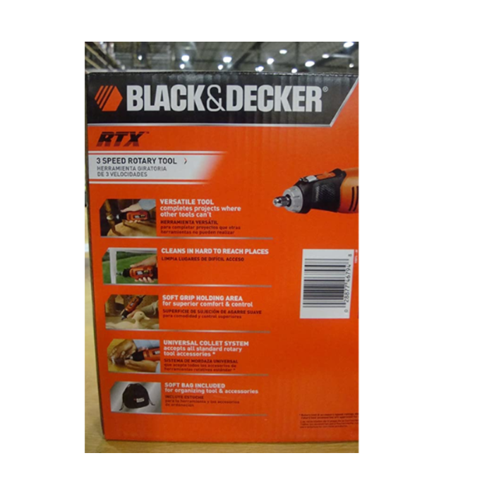 BLACK & DECKER IND4074 ROTARY TOOL- BLACK & DECKER RTX-6