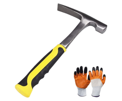 GENERAC HAR9352 GEOLOGY 32 OZ ROCK PICK HAMMER W GLOVES