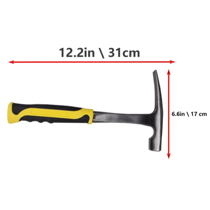 GENERAC HAR9352 GEOLOGY 32 OZ ROCK PICK HAMMER W GLOVES