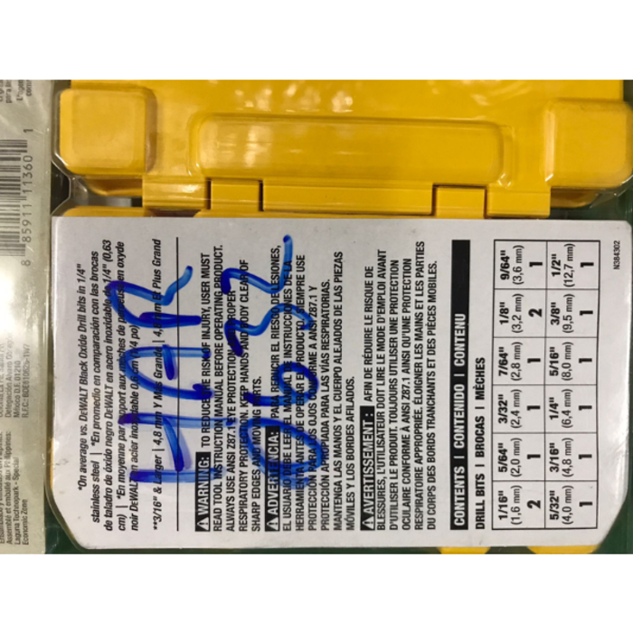 DEWALT HAR0632 BIT/DRILL 14PC SET DW1354