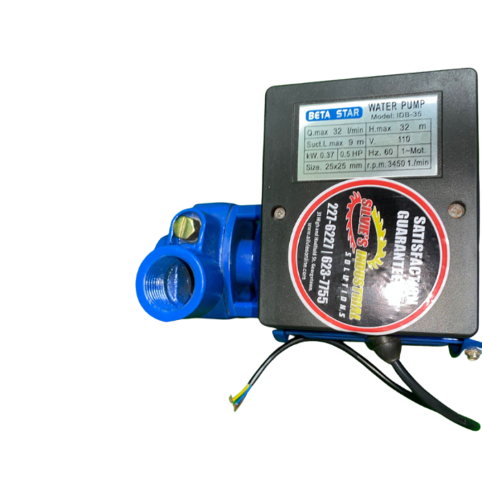 BETA STAR IND4123 WATER PUMP IDB35 110V 3450RPM DOMESTIC/HOME USE