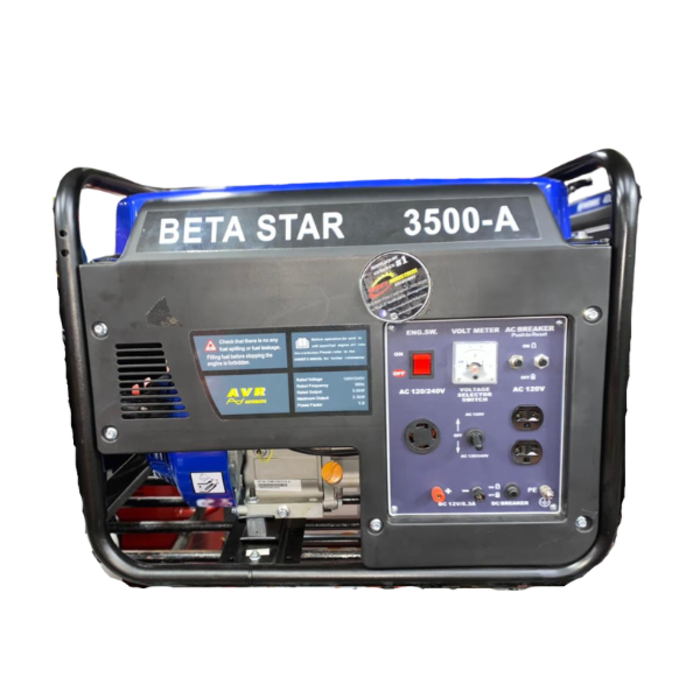 BETA STAR 3500A WATT GASOLINE GENERATOR 110/220V 212CC BETA STAR (IND4135)